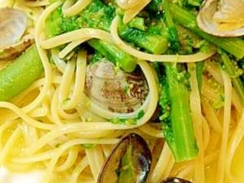 今が旬!アサリと菜の花のパスタ